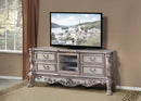 Dresden  79" TV Stand, Vintage Bone White Finish Acme