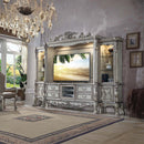 Dresden Entertainment Center, Vintage Bone White Finish Acme