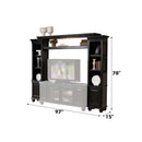 Ferla Entertainment Center Side Pier, Black Acme