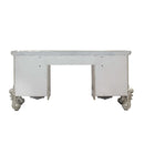 Versailles Vanity Desk, Bone White Finish Acme