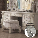 Versailles Vanity Desk, Bone White Finish Acme
