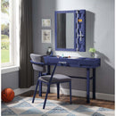 Cargo Vanity Desk, Blue Finish Acme