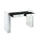 Nysa Vanity Desk, Mirrored & Faux Crystals Acme