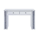 Noralie Vanity Desk, Mirrored & Faux Diamonds Acme