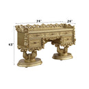 Bernadette Vanity Desk, Gold Finish Acme