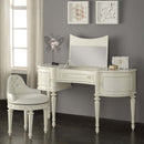 Dorothy Vanity Desk & Mirror, Ivory Finish Acme