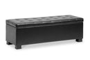 Eleri Black Ottoman Baxton