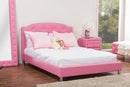 Declan Pink Leather Full-Size Bed Baxton