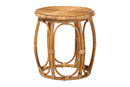 Jalyn Natural Rattan Round End Table