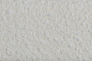 Lenny Boucle Floating Bed with Channel Tufted Headboard, Cream, King