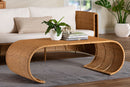 Claire Waterfall Natural Rattan Coffee Table
