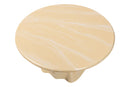 Almack Marbled Resin Coffee Table, Cream