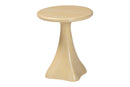 Anatasia Marbled Resin End Table, Cream