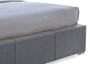 Sumatera Grid-Tufted Gray Fabric Upholstered Storage King-Size Bed w/2-drawer Baxton