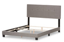 Eliseo Light Gray Fabric Upholstered Full Size Bed Baxton