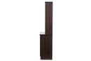 Gideon Dark Brown Buffet and Hutch Kitchen Cabinet Baxton