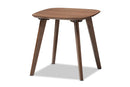 Primrose Dark Walnut Wood End Table Baxton