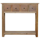 4 Drawer Country Console Table