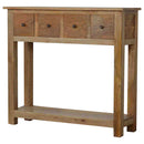 4 Drawer Country Console Table