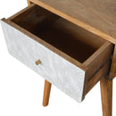 White Trape Nightstand