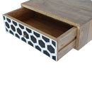Wall Mounted Bone Inlay Nightstand