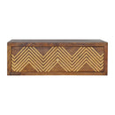 Wall Mounted Chevron Nightstand