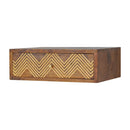 Wall Mounted Chevron Nightstand