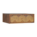 Wall Mounted Chevron Nightstand