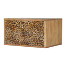 Wall Leopard Print Nightstand