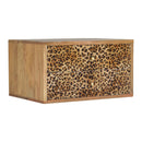 Wall Leopard Print Nightstand