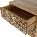 Wall Leopard Print Nightstand