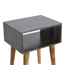 Carbon Black Open Nightstand