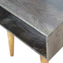 Carbon Black Open Nightstand