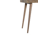 Line Carved Foldable Dressing Table