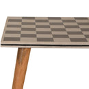 Checkered End Table
