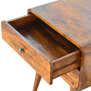 Curve Chestnut Cable Access Nightstand