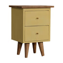 Yellow Hand Painted Nightstand