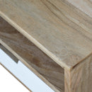 White Painted Drawer Nightstand Table