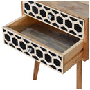 Bone Inlay Scandi nightstand