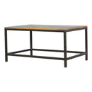 Iron Base Rectangular Coffee Table