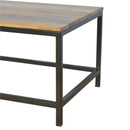 Iron Base Rectangular Coffee Table