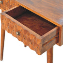 Chestnut Pineapple Console Table
