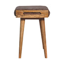Mocha Faux Fur Style Footstool