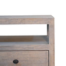 Acid Wash 2 Drawer Open Bedside Nightstand Artisan