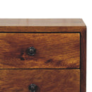 Solis 2-Drawer Chestnut Wall Mounted Nightstand Artisan