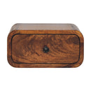 Avora Mini Wall-Mounted Chestnut 1 Drawer Nightstand Artisan