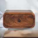 Avora Mini Wall-Mounted Chestnut 1 Drawer Nightstand Artisan