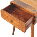 Avora Chestnut Nightstand with 1 drawer Artisan