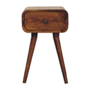 Avora Mini Chestnut Nightstand with 1 drawer Artisan