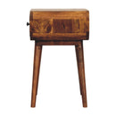Avora Mini Chestnut Nightstand with 1 drawer Artisan